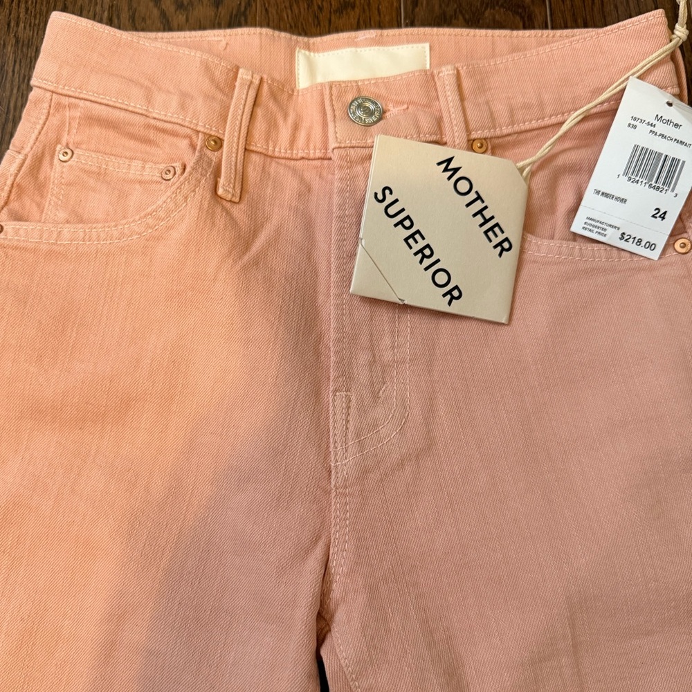 MOTHER SUPERIOR NWT Size 24 The Insider Hover. Color Peach Parfait